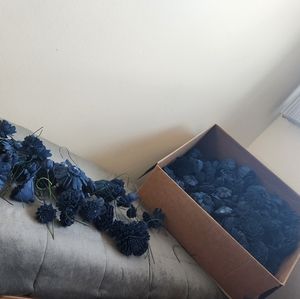 Navy Blue Sola Wood Flowers